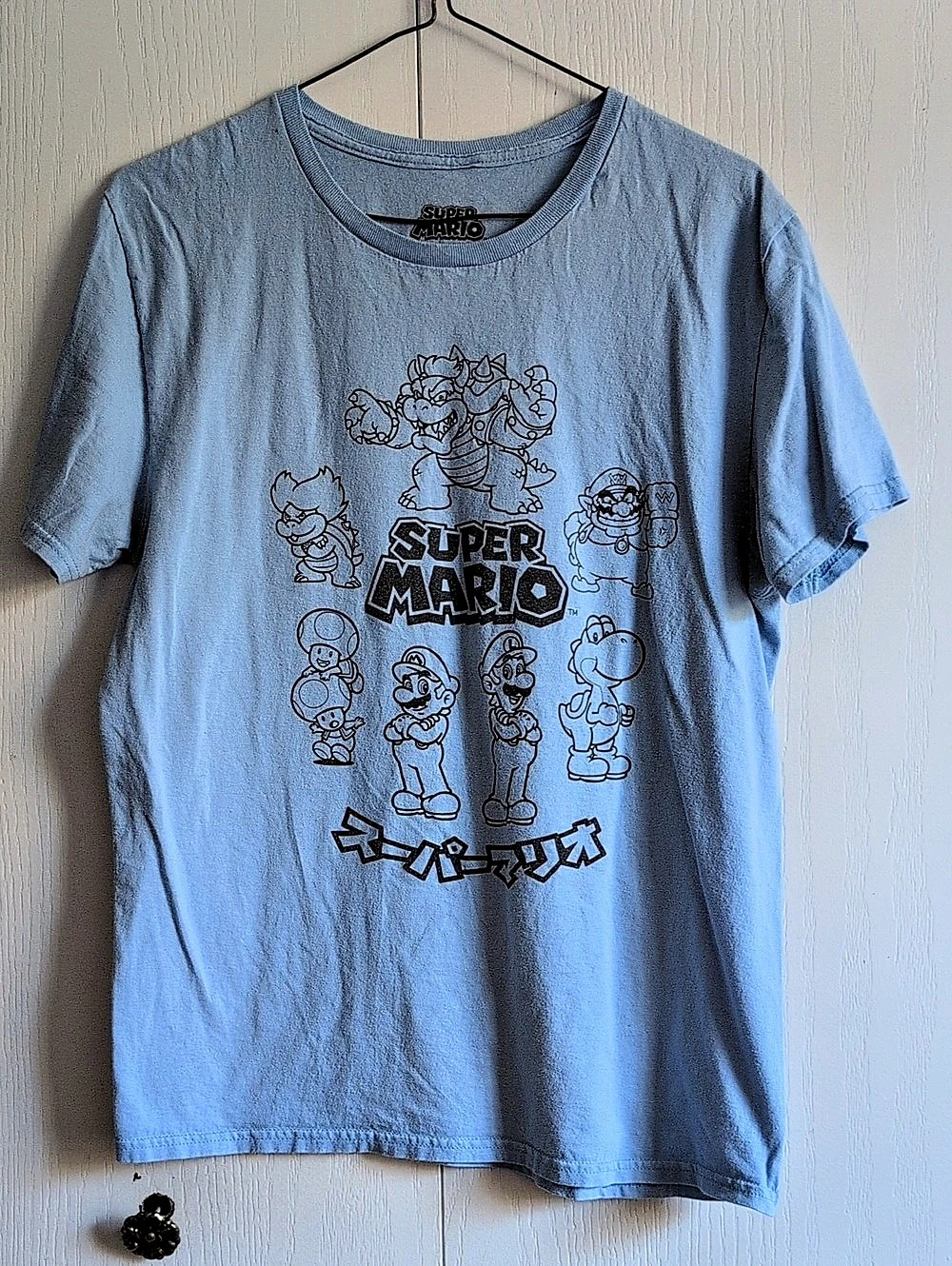 Super Mario graphic tee Blue Size Medium